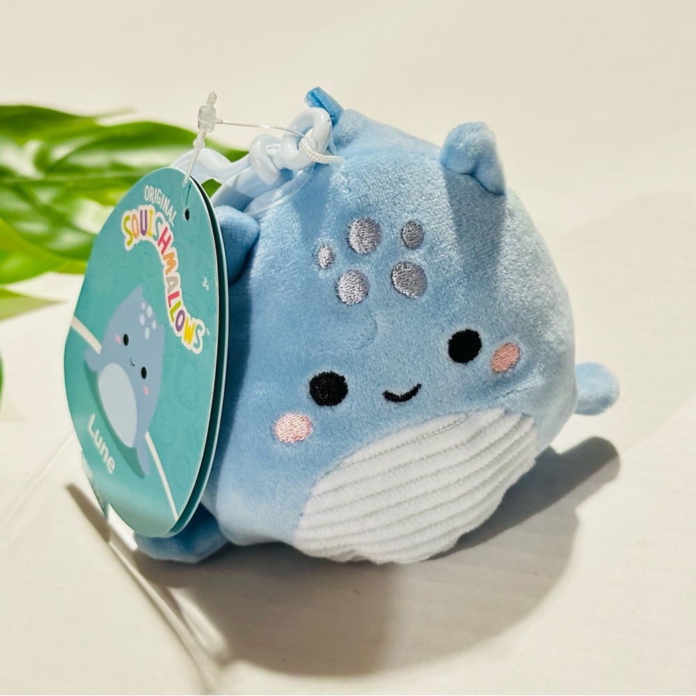 Squishmallows Original 3.5 inch Lune the Blue Loch Ness Monster NEW